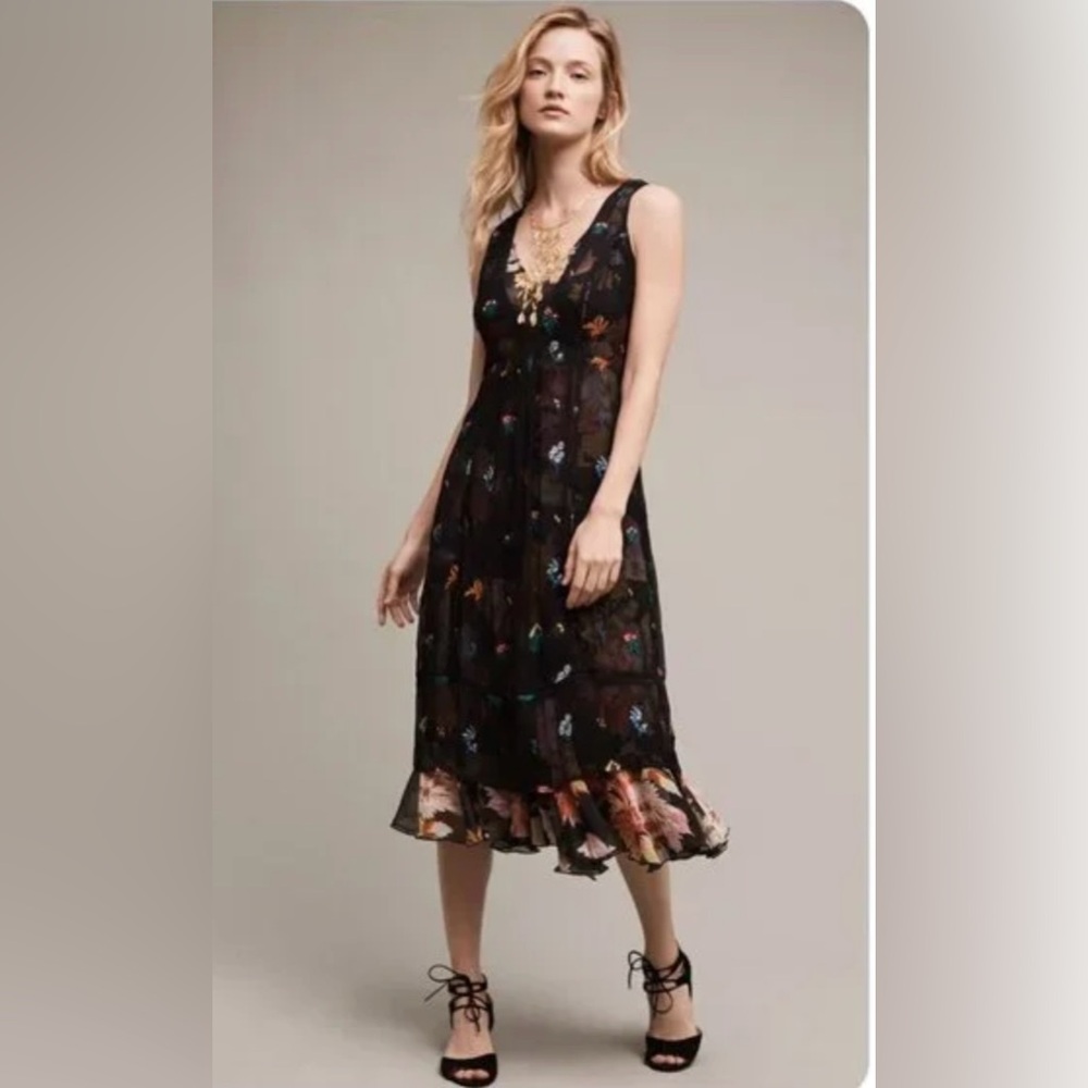 3-in-1 double layer maxi/midi dress Floreat Anthropologie